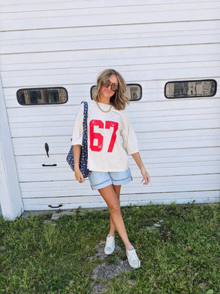 oversized 67 graphic tee