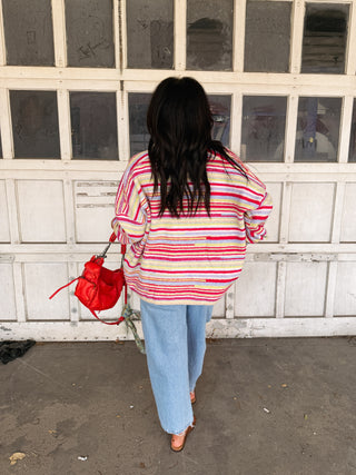 honeysuckle stripe cardigan