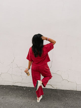 red wine two piece set