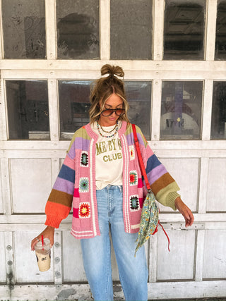 nana's fave cardigan - pink