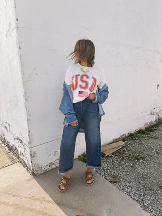 z supply | flag boyfriend tee
