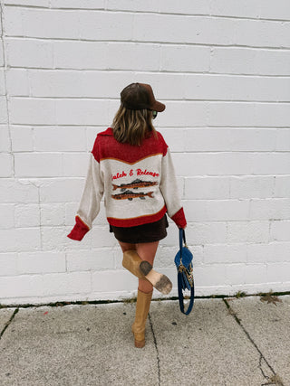 catch & release zipper sweater