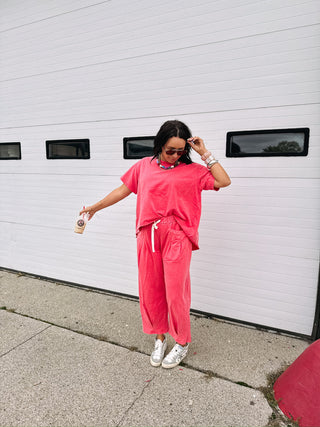 party of two piece set - coral