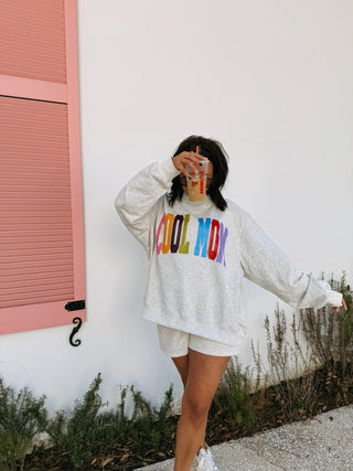 ETTA OG | multicolor cool mom mock neck sweatshirt