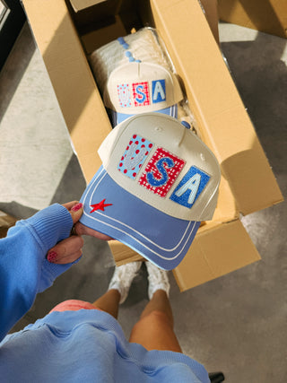 ETTA OG | patchwork usa trucker hat