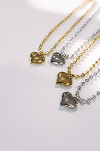 beljoy | heart throb necklace - gold