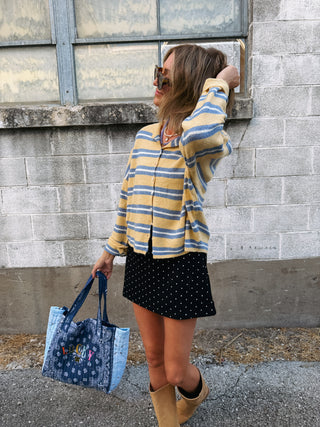 twilight polka dot mini skort