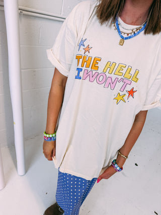 ETTA OG | the hell i won't graphic tee - ivory