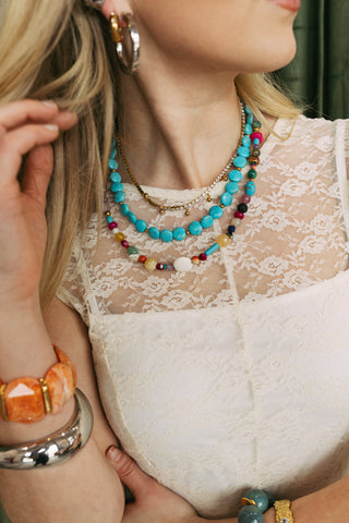 beljoy | serenity turquoise stone necklace