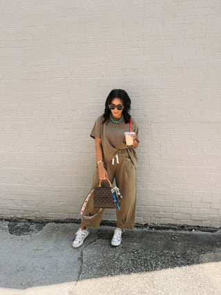 party of two piece set - brown