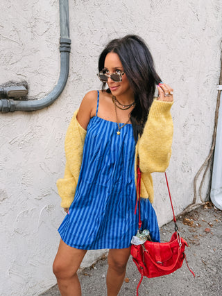 cute as a button cardigan - yellow