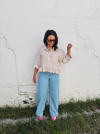 z supply | mia loose denim pants - light indigo