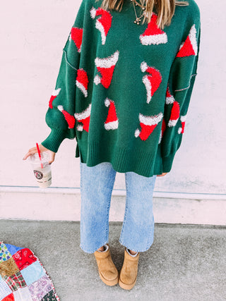 santa hat sweater