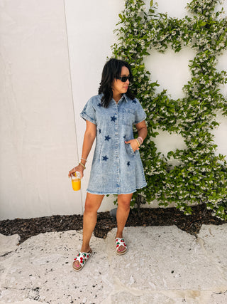 denim star dress