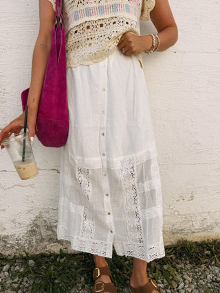 madeline lace maxi skirt