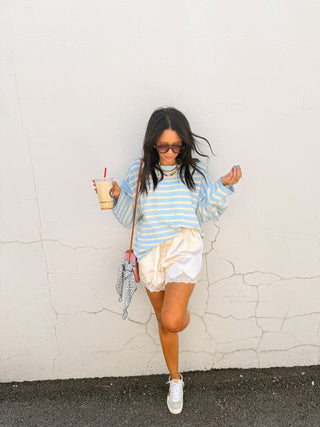 on the boardwalk stripe sweater
