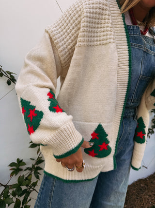 christmas star cardigan