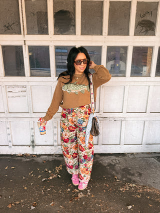 on the hook sweater - mocha