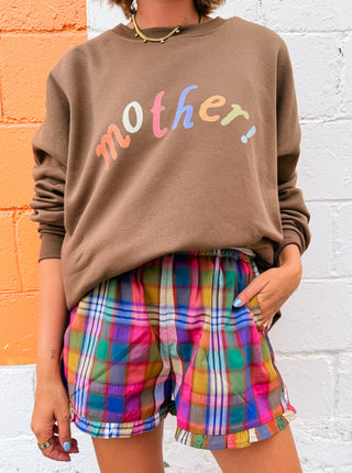 color pop plaid shorts