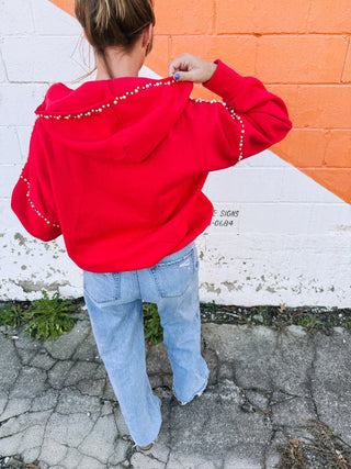 shine bright zip up hoodie