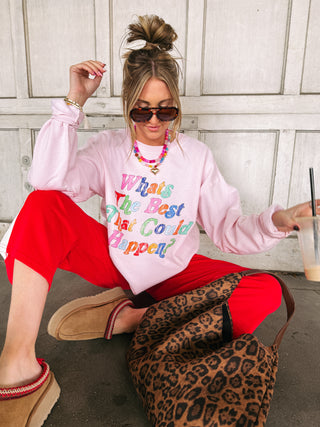 ETTA OG | best that could happen sweatshirt - pink