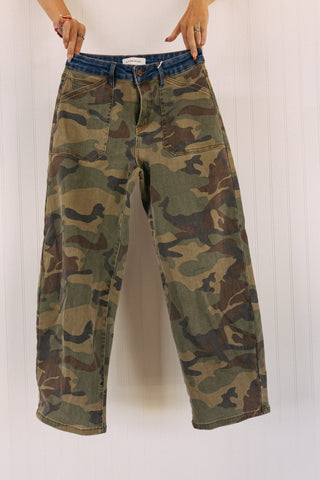 risen | count me in camo barrel jeans