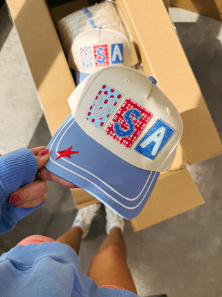 ETTA OG | patchwork usa trucker hat