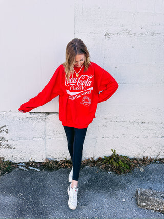 classic coke red sweatshirt