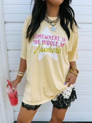 ETTA OG | middle of nowhere graphic tee - butter yellow