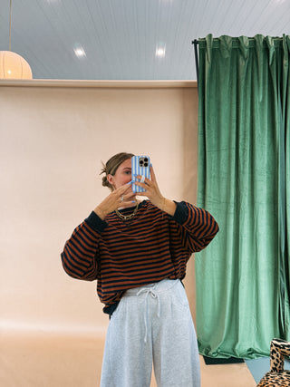 morrison oversized stripe top.