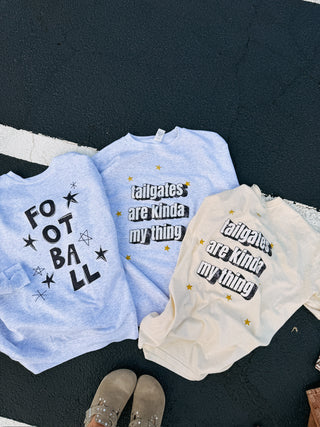 ETTA OG | football star sweatshirt - ash
