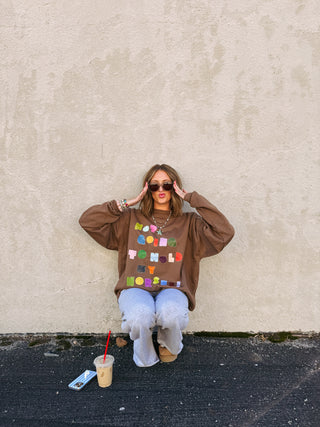 brown not going to hold my horses graphic sweatshirt
oversized graphic sweatshirt
trendy crewneck sweatshirt 