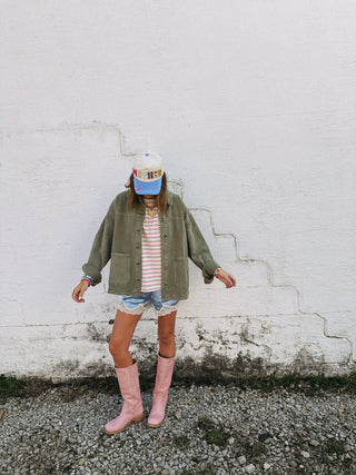 steve madden | pop of pink leather boots