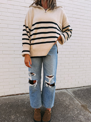 notebook stripe sweater