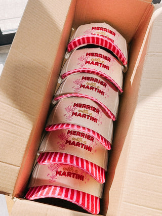 ETTA OG | merrier with a martini trucker hat - red / pink