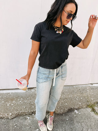 z supply | go to washed tee - black