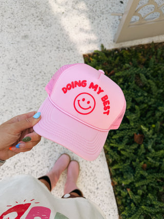 ETTA OG | doing my best trucker hat - pink