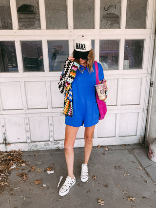 bet on it blue romper