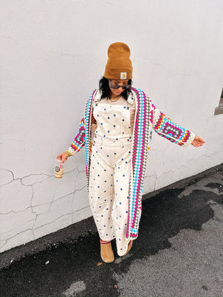 granny square crochet cardigan