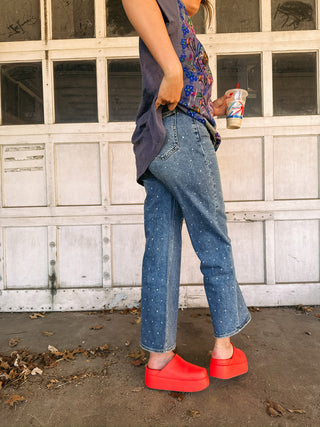 jbd | rhinestone cowgirl jeans