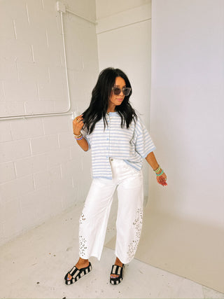 cloud nine stripe sweater