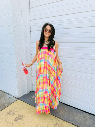 on the bright side maxi dress