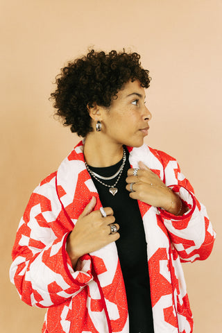 beljoy | heart throb necklace - silver