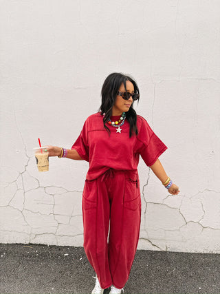 red wine two piece set