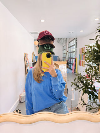 wake up pearl sweatshirt - blue