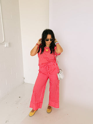 love club stripe pants