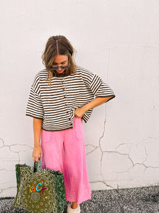 puppy love striped sweater top
