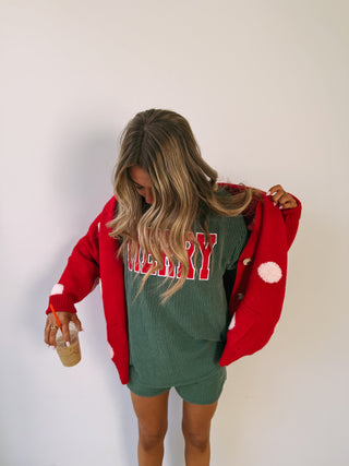 feeling merry two piece set