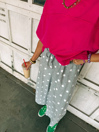 too cozy polka dot sweatpants