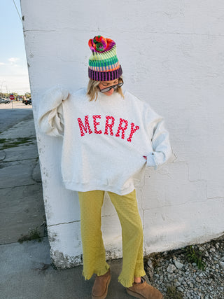 polka dot merry mock neck